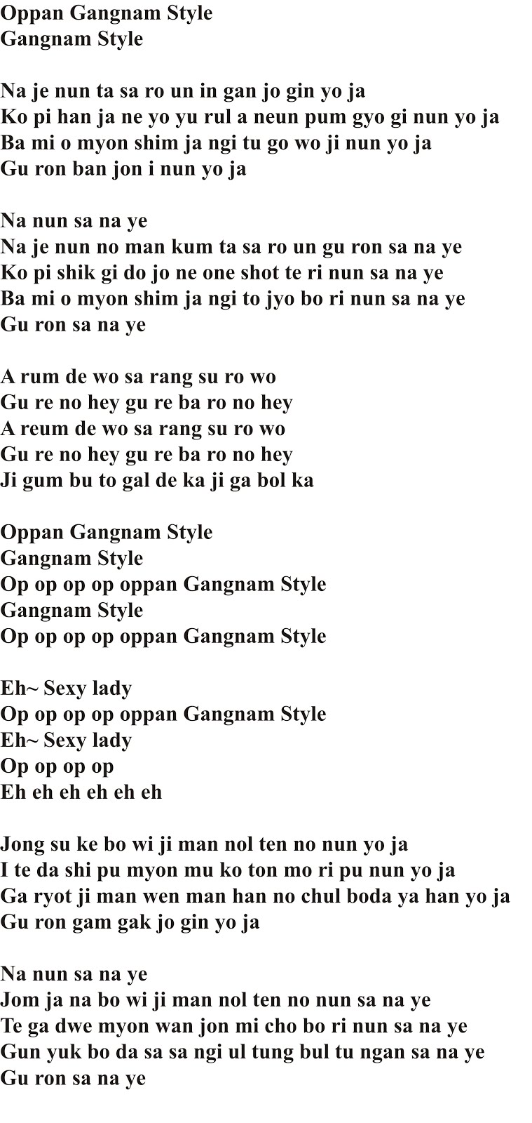 Song Video PSY - Gangnam Style